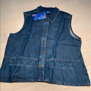 Singrid Olsen Jean Top Size L NWT